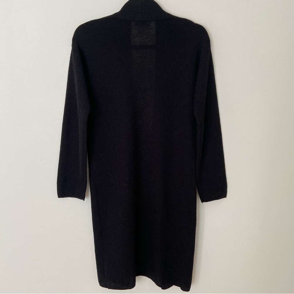 Aritzia Babaton Lance Cardigan Black Lightweight Long Open Sweater size xxs - Picture 5 of 9